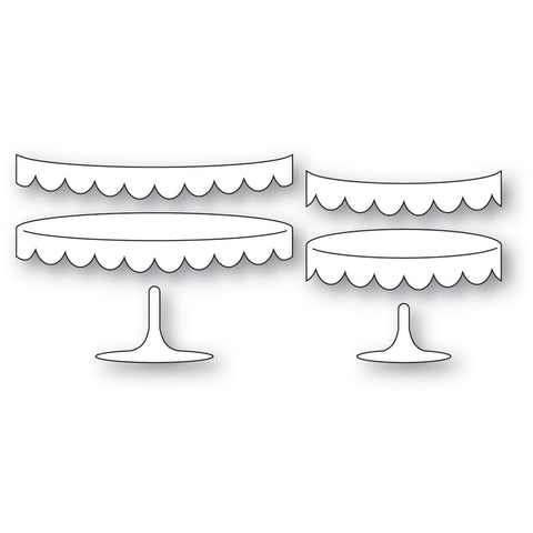 Scalloped Dessert Stands