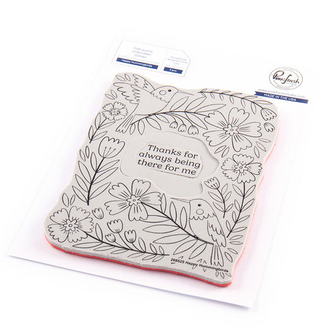 Happy Hummingbirds cling stamp