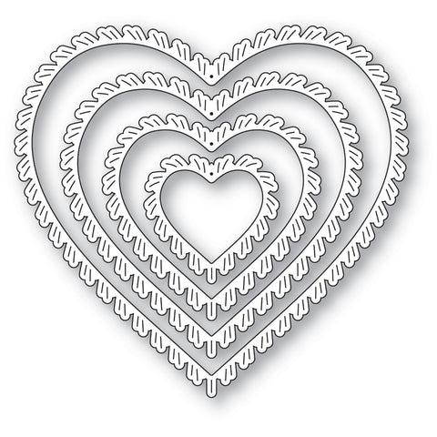 Fringed Heart Frames