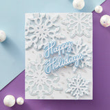 Layering Snowflakes Etched Dies from the Let It Snow Collection by Simon Hurley