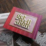 Country Ticking Background Stamp (6 x 6)