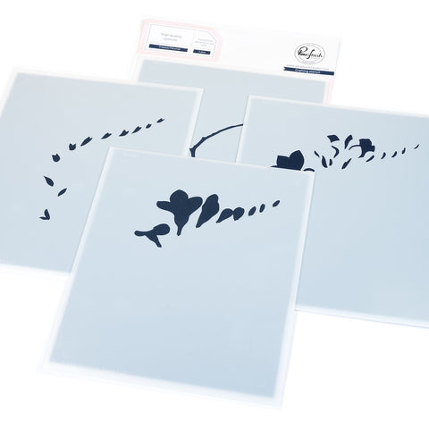 Freesia Flourish Stencil