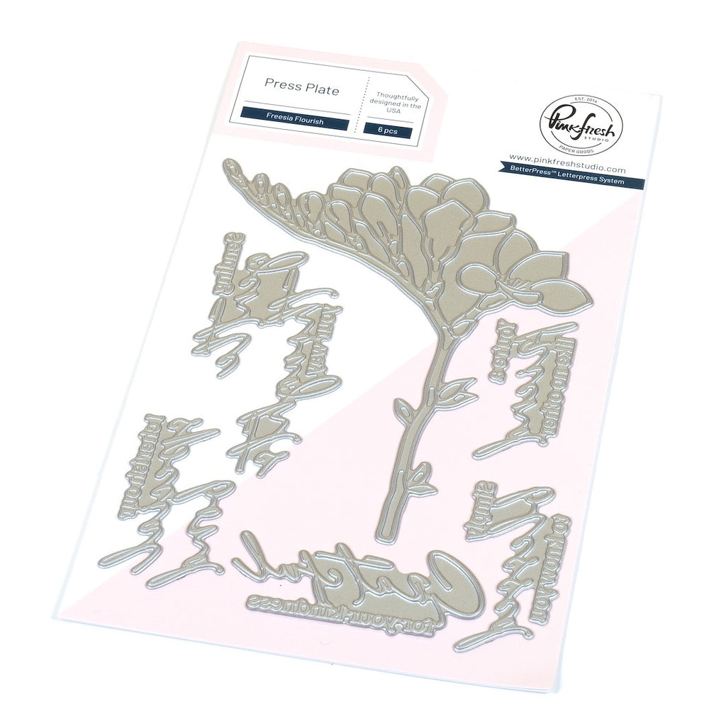 Freesia Flourish Press Plate