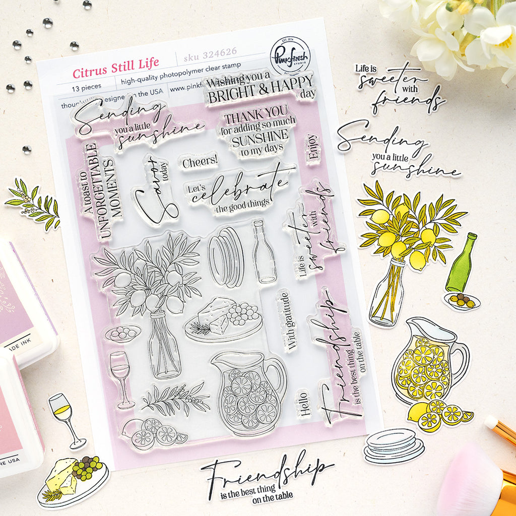 Citrus Still Life Stamp