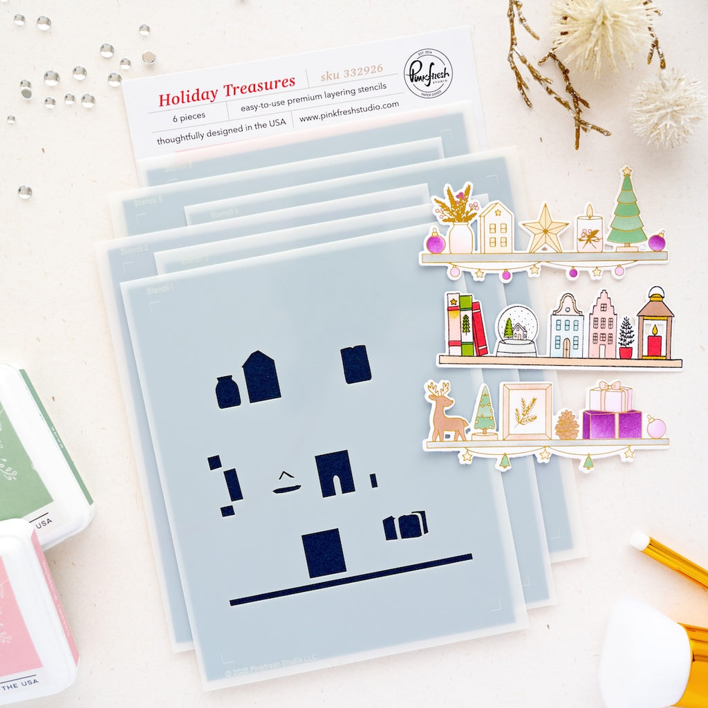 Holiday Treasures Stencil