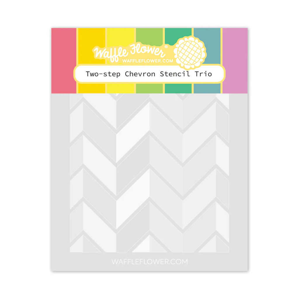 Two-step Chevron Stencil Trio