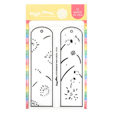 Round Floral Bookmark Duo Stamp Set