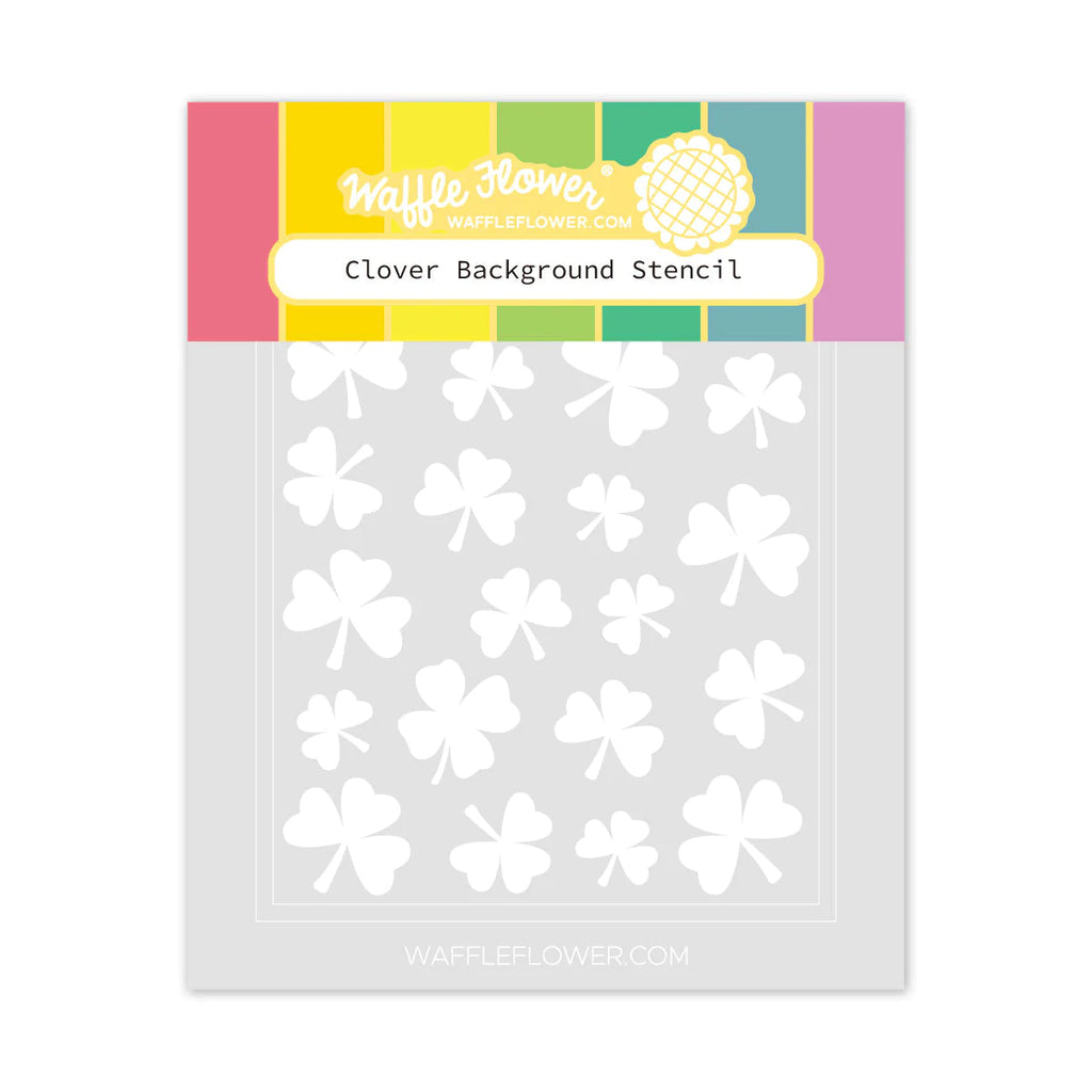 Clover Background Stencil