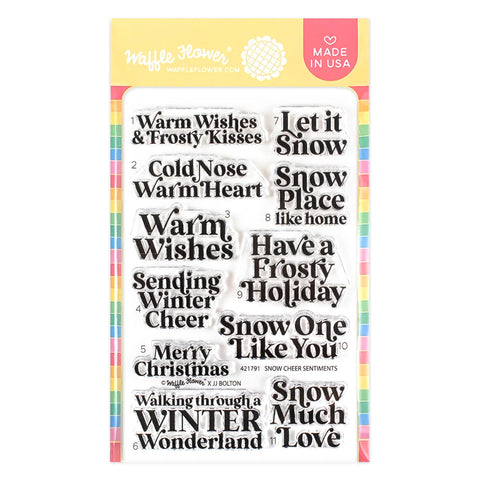 Snow Cheer Sentiments Stamp Set