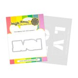 Overlapping Love Die-n-stencil