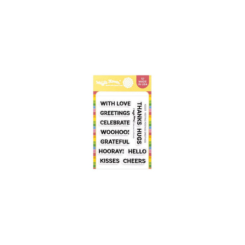 Nesting Postage Collage Greetings Stamp Set