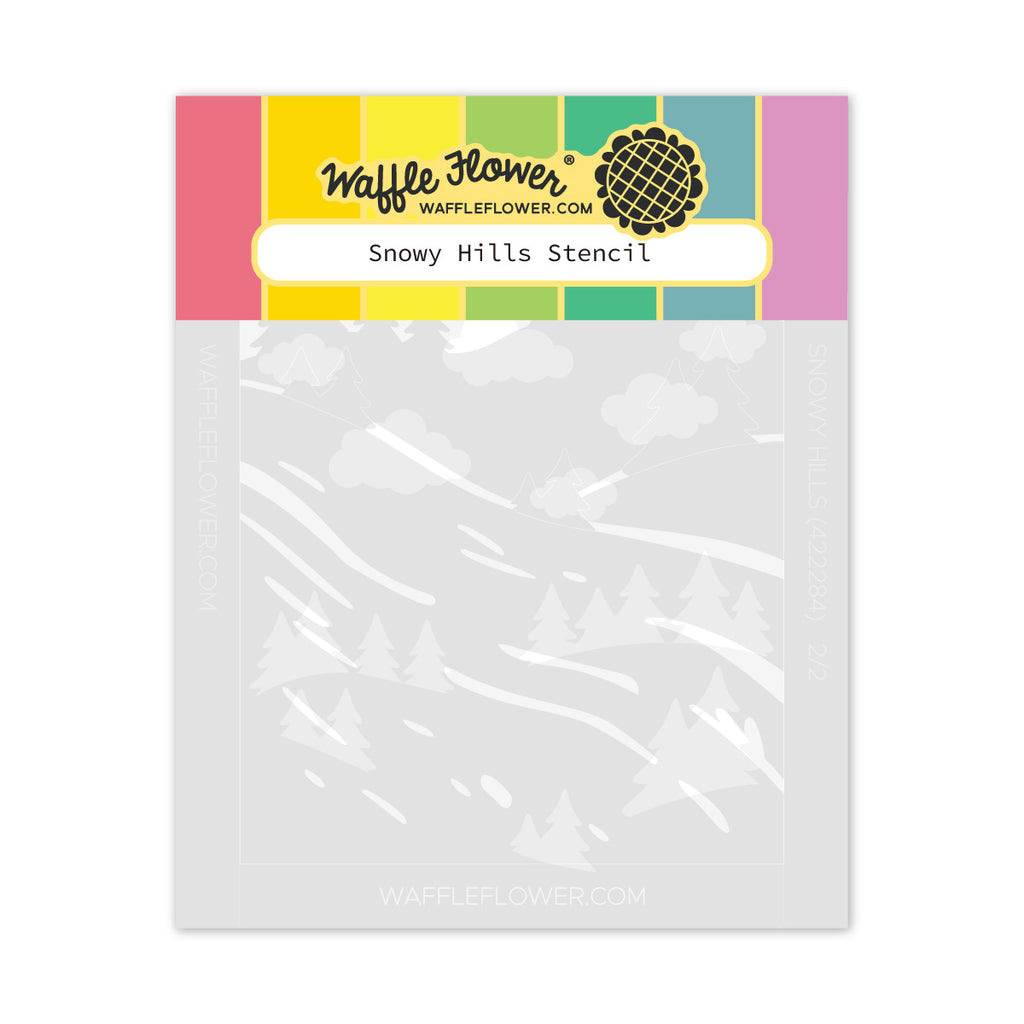 Snowy Hills Stencil