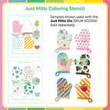 Just Mitts Coloring Stencil