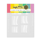 Postage Collage Wavy Lines Stencil