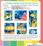 Postage Collage Under the Sea Stencil
