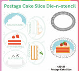 Postage Cake Slice Die-n-stencil