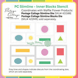 Postage Collage Slimline Inner Blocks Stencil