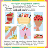 Postage Collage Mom Stencil