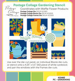 Postage Collage Gardening Stencil