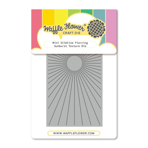 Mini Slimline Piercing Sunburst Texture Die