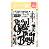 Baby Announcement Sentiments Combo