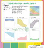 Square Postage - Wave Stencil