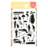 Postage Collage Golf Silhouettes Stamp Set