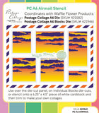 Postage Collage A6 Airmail Stencil