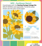 NPC Sunflower Stencil