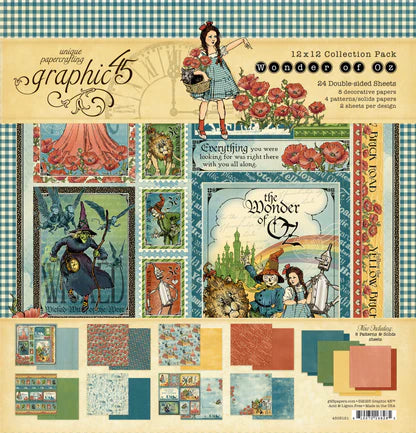 Graphic 45 Wonder of Oz 12" x 12" Collection Pack