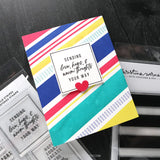 Bold Stripes Greetings Stamps (6 x 8)