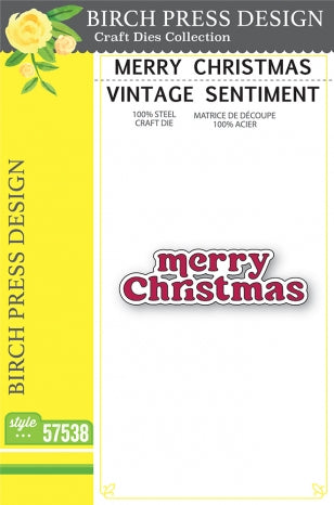 Merry Christmas Vintage Sentiment