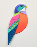 Block Print Festive Bird