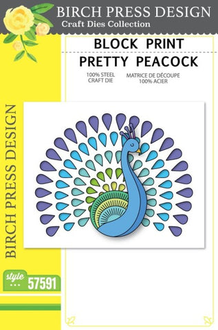 Block Print Pretty Peacock