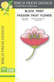 Block Print Passion Fruit Flower