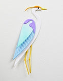 Block Print Majestic Heron