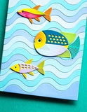 Block Print Pond Fish