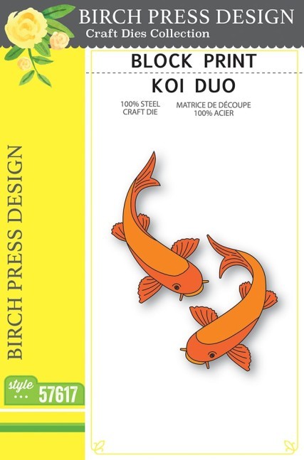 Block Print Koi Duo