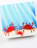 Block Print Dancing Crabs