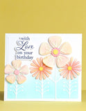Elegant Birthday Sentiments Clear Stamp and Die Set