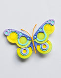 Block Print Roundel Butterfly