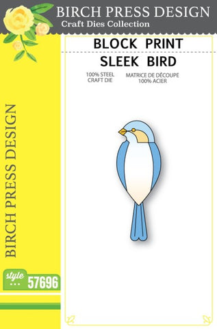Block Print Sleek Bird