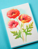 Playful Poppies Stencil Set