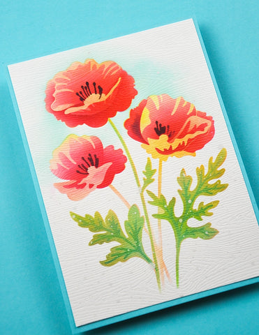 Playful Poppies Stencil Set