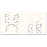 Holly and Branches Stencil Set