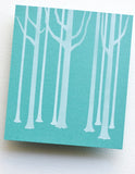 Narrow Tree Trunks Stencil Set