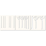 Narrow Tree Trunks Stencil Set