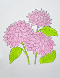 Dahlia Stems Stencil Set
