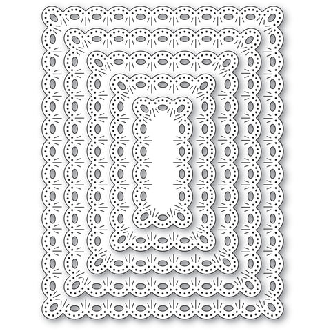 Oval Eyelet Rectangle Frames