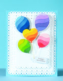 Happy Birthday Foil Greeting White Tags